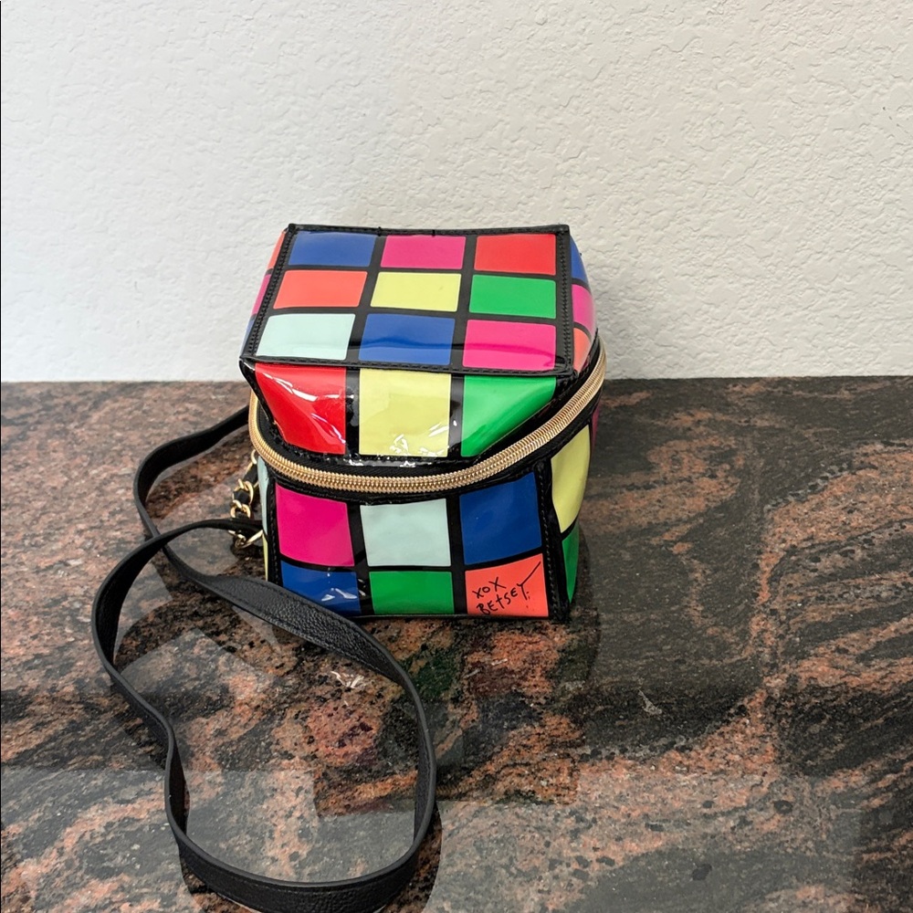 XXO Betsey Johnson Vibrant Multicolor Cube  Bag (Rubik)